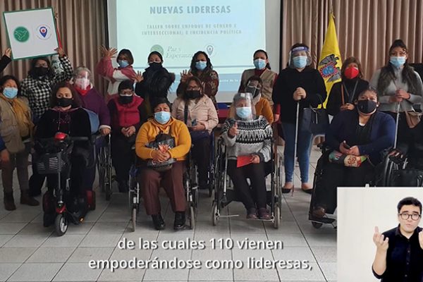 grupos de mujeres con discapacidad que fueron capacitadas en derechos